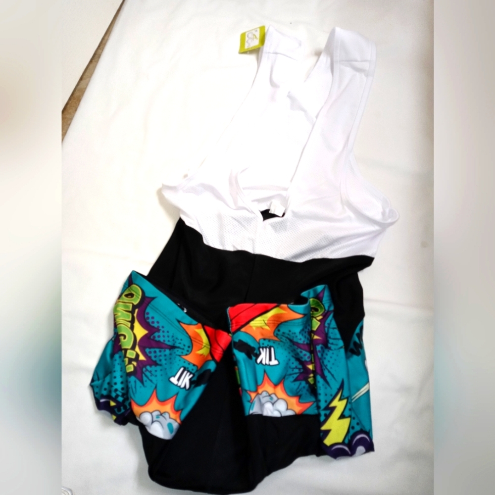 NWT Men's Graffiti Cycling BIB Shorts